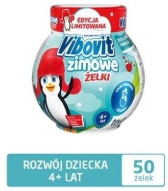 TEVA Vibovit Zimowe Żelki dla dzieci 4+ Lat 50 sztuk