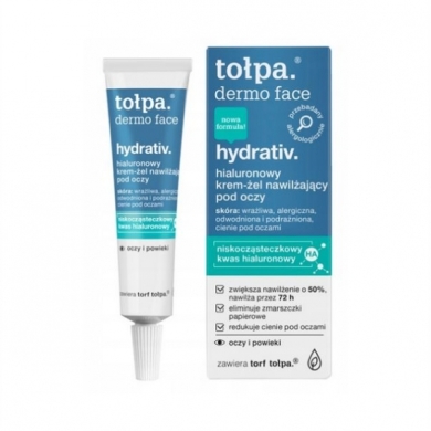 TOŁPA DERMO FACE HYDRATIV Hialuronowy krem-żel nawilżający pod oczy 10 ml
