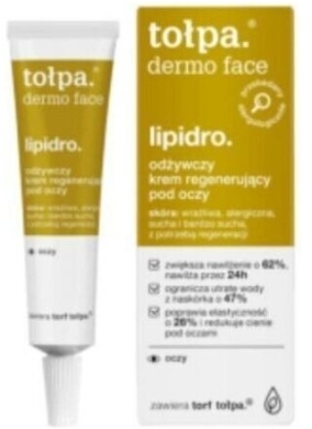 TOŁPA DERMO LIPIDRO Odżywczy krem regenerujący pod oczy 10 ml