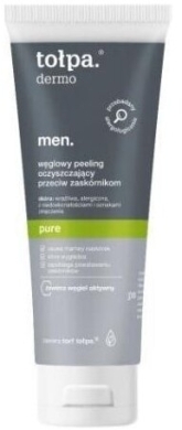 TOŁPA DERMO MEN PURE Węglowy peeling 100ml