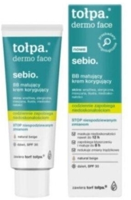 TOŁPA DERMO SEBIO BB matujący krem korygujący 40 ml