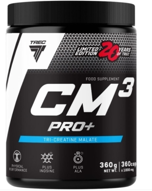 TREC CM3 PRO+ Jabłczan Kreatyny 360 kapsułek