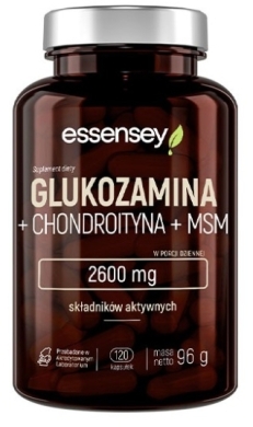 TREC ESSENSEY Glukozamina + Chondroityna + MSM 120 kapsułek