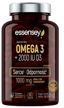 TREC ESSENSEY Omega 3 + 2000IU D3 90 kapsułek