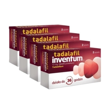 Tadalafil Inventum 10mg 2 tabletki Wielopak x4