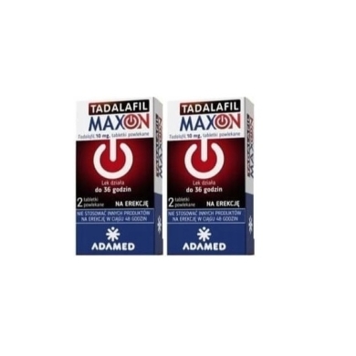 Tadalafil Maxon 0,01 g 2 tabletki Wielopak x2