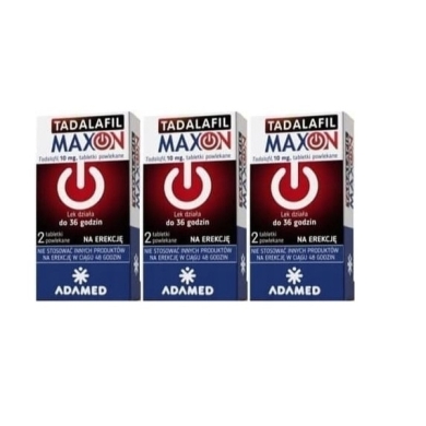 Tadalafil Maxon 0,01 g 2 tabletki Wielopak x3