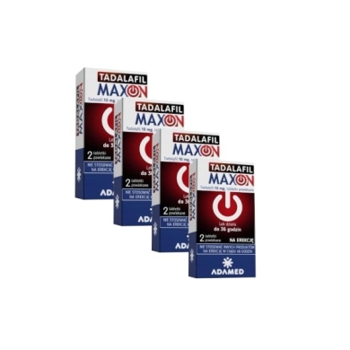 Tadalafil Maxon 0,01 g 2 tabletki Wielopak x4