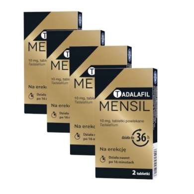 Tadalafil Mensil 10 mg 2 tabletki Wielopak x4