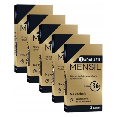 Tadalafil Mensil 10 mg 2 tabletki Wielopak x5