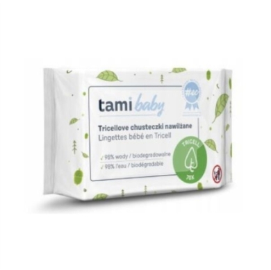 Tami Baby Tricellove Chusteczki nawilżane 70 sztuk