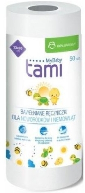 Tami MyBaby Bawełniane Ręczniczki 50szt