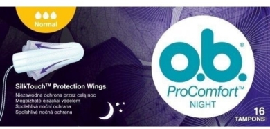 Tampony OB ProComfort Night Normal 16 sztuk
