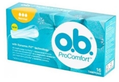 Tampony.higieniczne O.B  ProComfort Normal 64 sztuki (16 sztuk x 4 opakowania)