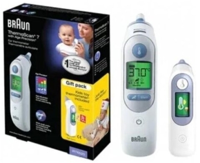 Termometr do ucha Braun IRT6520 Thermoscan 7 + termometr zabawka