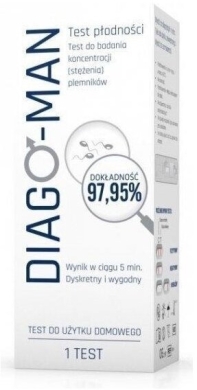 Test DIAGO-MAN do Badania Koncentracji (stężenia) plemników 1 sztuka