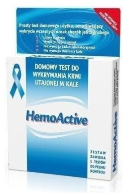 Test HEMOACTIVE wykrywania krwi utajonej w kale