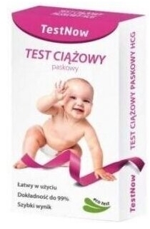 Test ciążowy paskowy TestNow 1 sztuka
