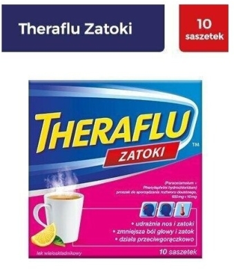 Theraflu Zatoki 10 saszetek