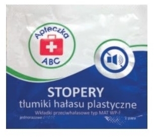 Tłumiki hałasu plastyczne APTECZKA ABC 1 para