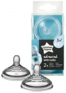 Tommee Tippee CTN Smoczek antykolkowy 3m+ średni przepływ