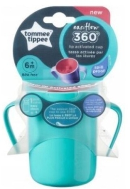 Tommee Tippee Kubek 360° EASIFLOW z uchwytami 200ml ZIELONY