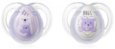 Tommee Tippee Smoczek uspokajający NIGHT TIME 0-6m 2szt