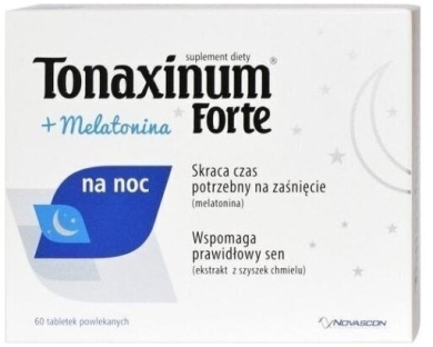 Tonaxinum Forte + Melatonina na noc 60 tabletek