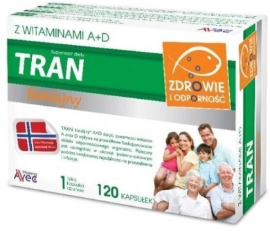Tran Familijny A+D 120 kapsułek