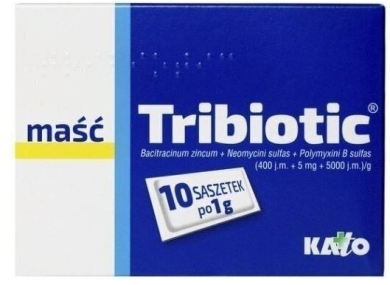 Tribiotic maść 10 saszetek po 1 g