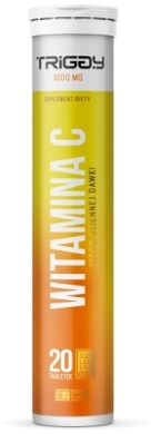 Triggy Witamina C smak pomarańczowy 20 tabletek musujących