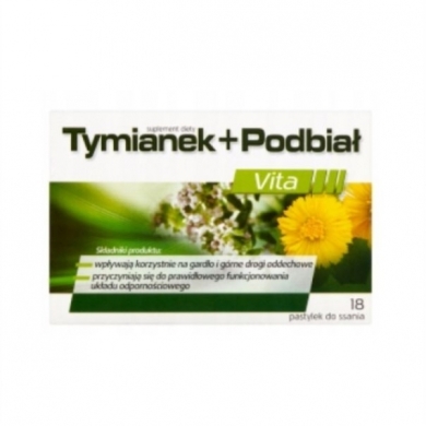 Tymianek Podbiał do ssania 18 pastylek