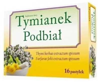 Tymianek podbiał NORD FARM 16 pastylek