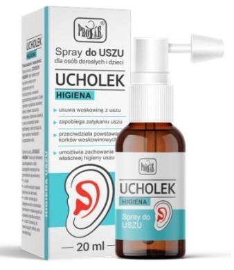 UCHOLEK HIGIENA Spray do uszu 20 ml