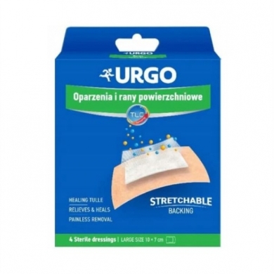 URGO Oparzenia i rany powierzchniowe 4 sztuki