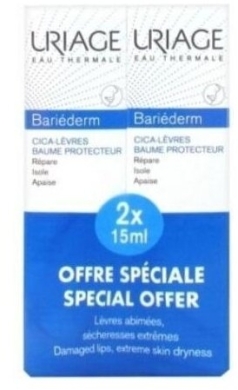 URIAGE BARIEDERM balsam do ust duopack 2x15ml