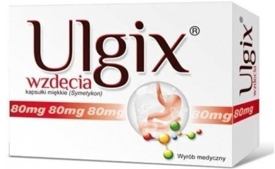 Ulgix Wzdęcia  0,08g 100 kapsułek