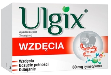Ulgix Wzdęcia 80 mg 25 kapsułek
