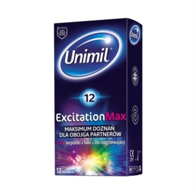 Unimil Excitation Max lateksowe 12 sztuk