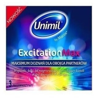 Unimil Excitation Max prezerwatywy 3 sztuki