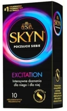 Unimil Skyn Excitation Prezerwatywy Chłodzące 10 sztuk 