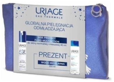 Uriage Age protect Zestaw Fluid multiaction do skóry normalnej i mieszanej 40 ml + woda micelarna 250 ml