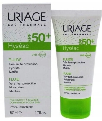 Uriage Hyseac Fluid SPF50+ Skóra Trądzikowa 50ml