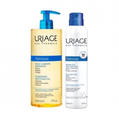 Uriage Xemose Olejek do kąpieli 500 ml + Mgiełka 200 ml