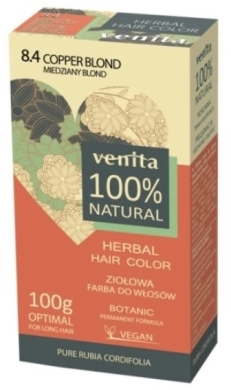 VENITA 100% NATURAL Farba 8.4 miedziany blond 100 g