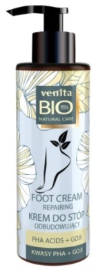 VENITA BIO Krem do stóp odbudowujący kwasy PHA + goji 100 g