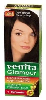 VENITA GLAMOUR Farba 3/0 Ciemny brąz