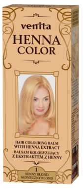 VENITA HENNA COLOR Balsam koloryzujący ziołowy 1 Słoneczny Blond 75 ml