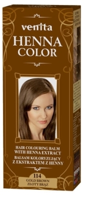 VENITA HENNA COLOR Balsam koloryzujący ziołowy 114 Złoty Brąz 75 ml