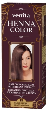 VENITA HENNA COLOR Balsam koloryzujący ziołowy 18 Czarna Wiśnia 75 ml